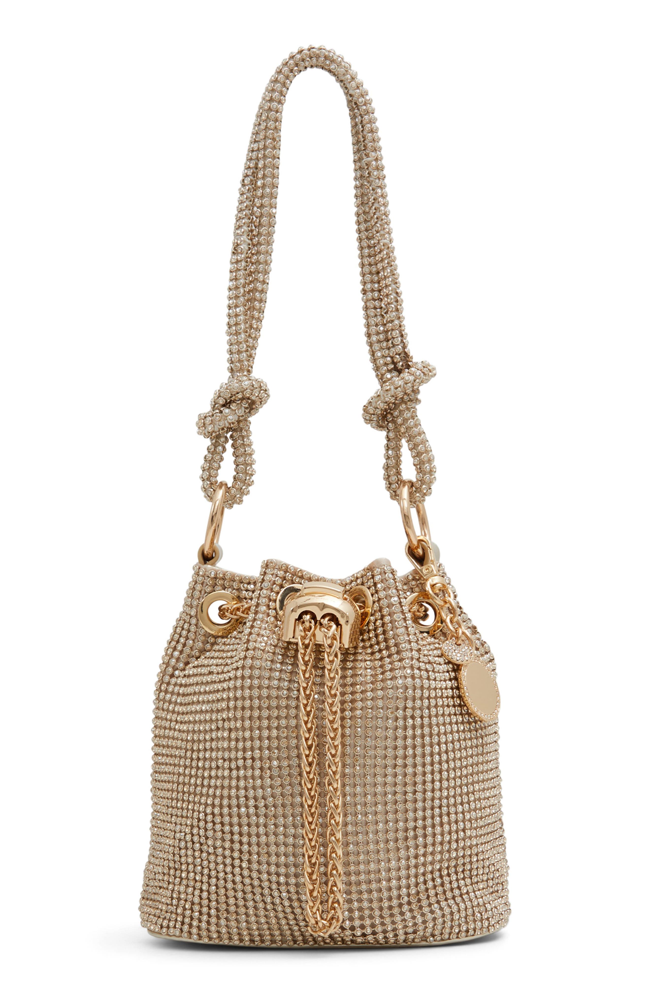 ALDO Marvelax Mesh Bucket Bag, Main, color, 