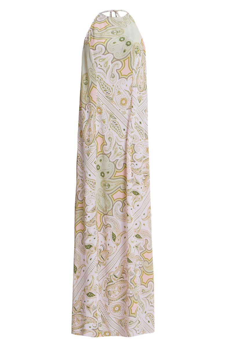 AllSaints Sarah Avalon Halter Maxi Dress, Alternate, color, Pistachio Green