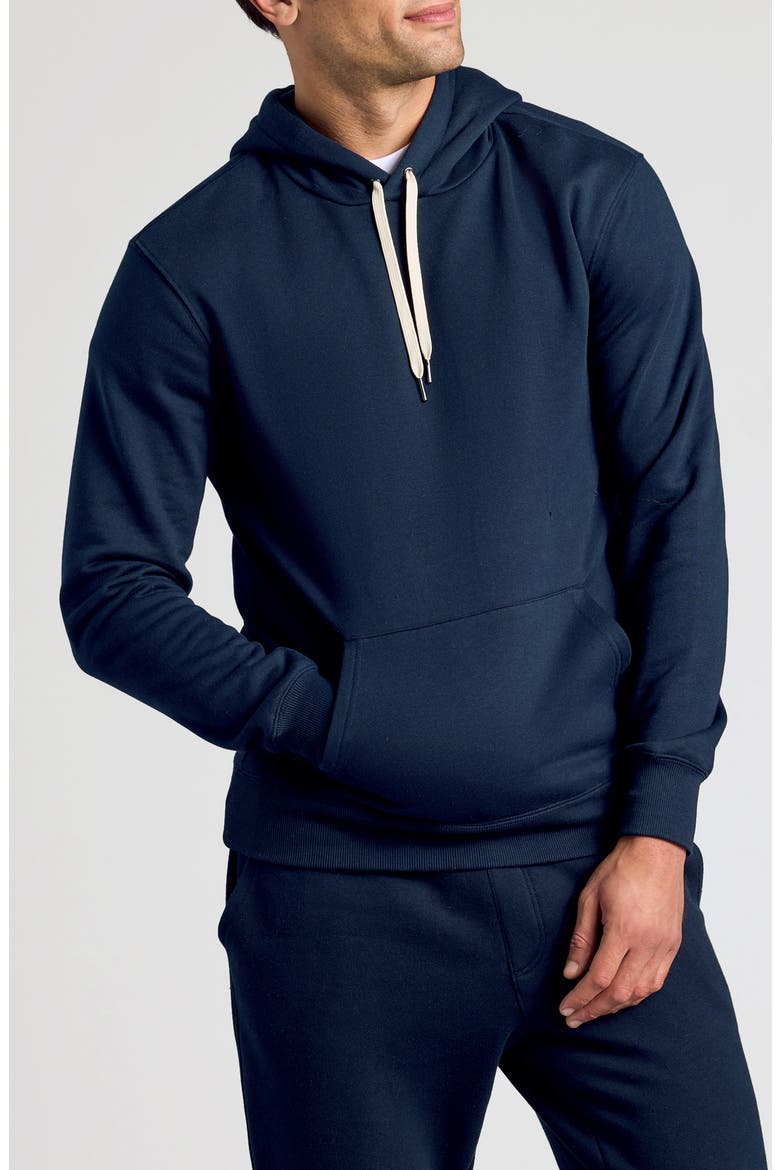 Fleece Pullover Hoodie, Main, color, NAVY