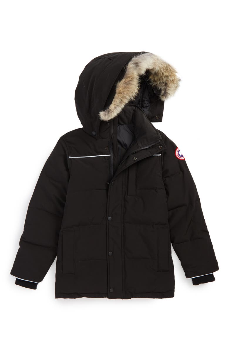 Canada Goose Eakin Genuine Coyote Fur Trim Down Parka, Main, color,