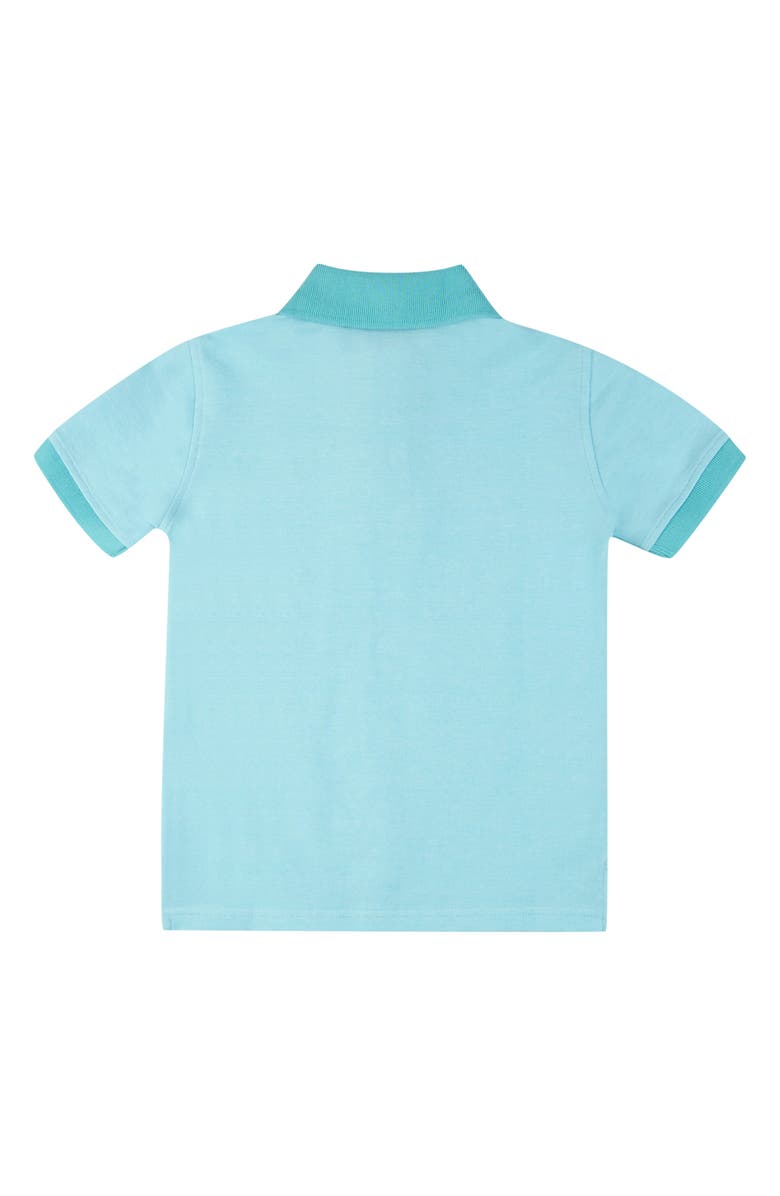 Brooks Brothers Kids' Tonal Contrast Cotton Piqué Polo, Alternate, color,