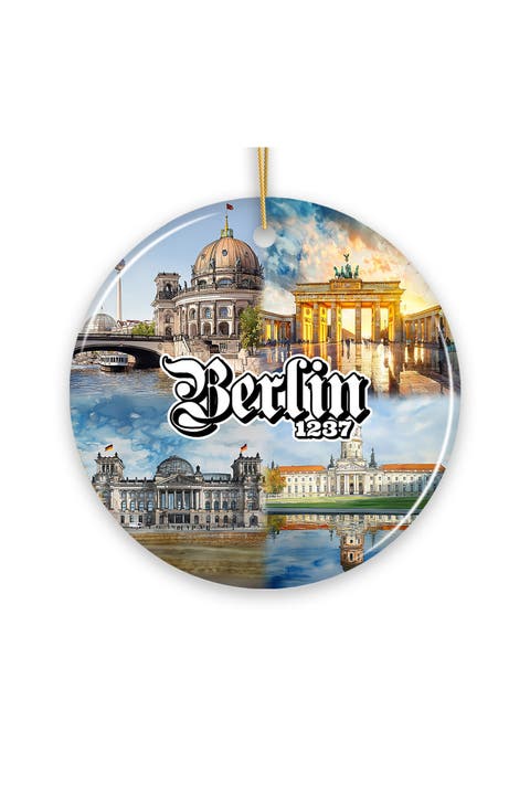 Berlin 1237 Landmarks And Bear Ornament - Version 2