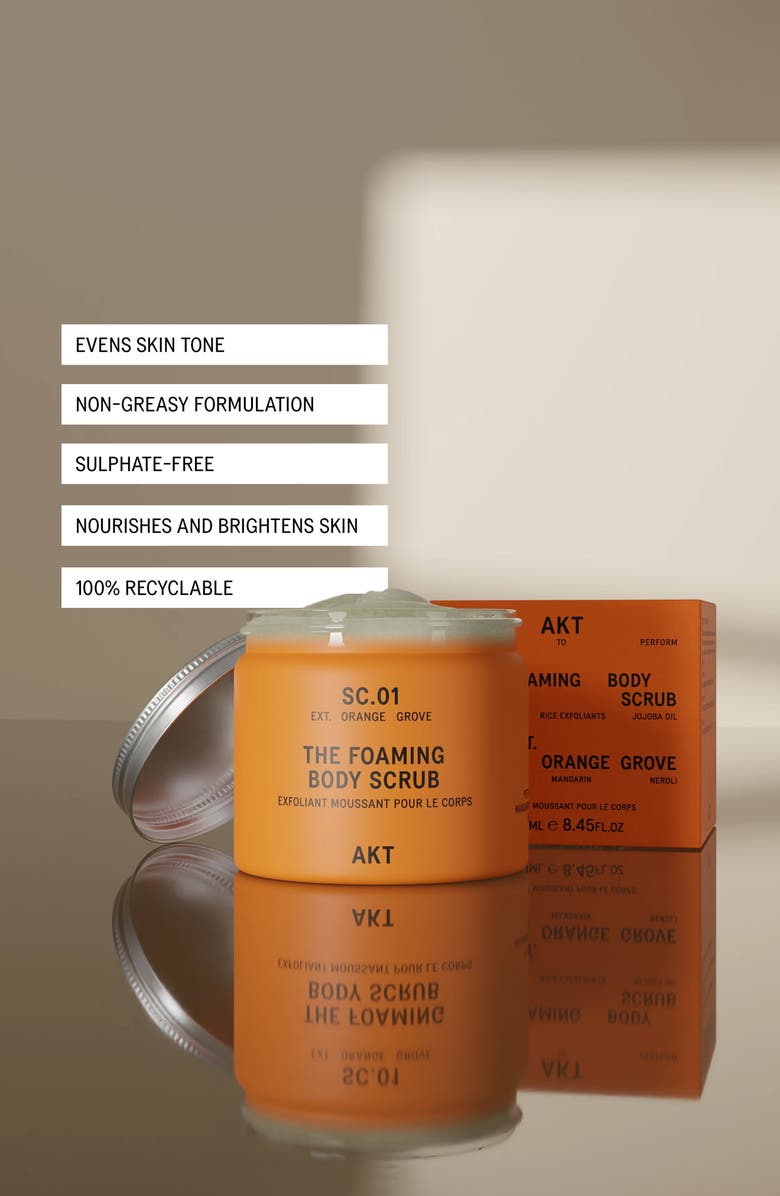 AKT The Foaming Body Scrub, Alternate, color, Sc.01 Orange Grove