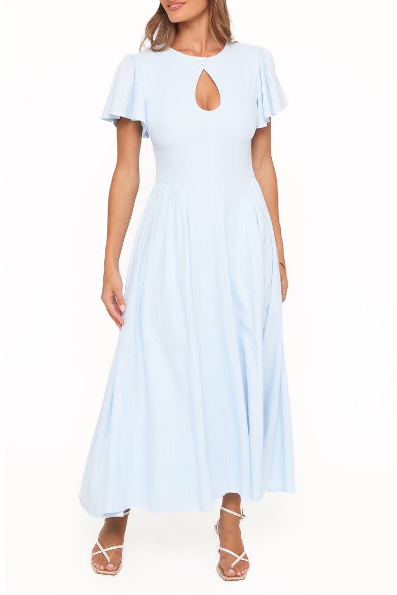 Jessima Midi Dress, Main, color, PALE BLUE