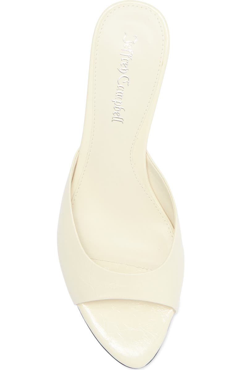 Jeffrey Campbell Spy-Kid Slide Sandal, Alternate, color, Off White Crinkle Patent