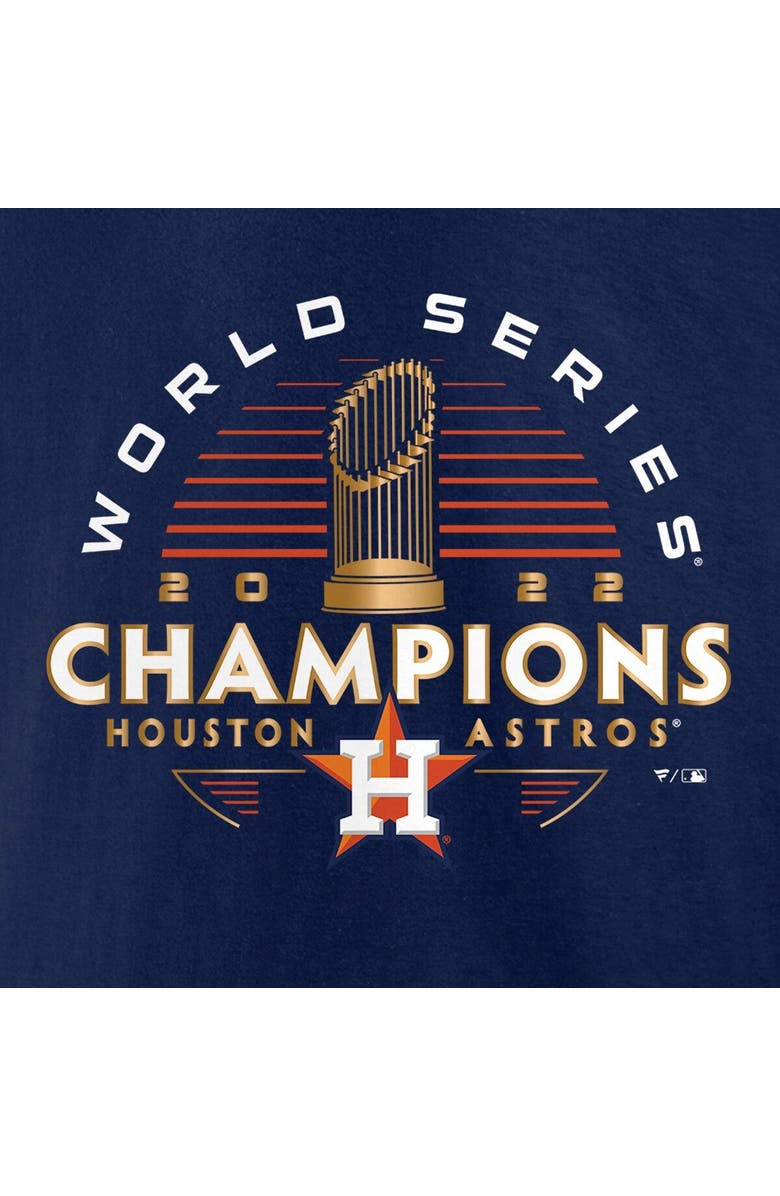 FANATICS Youth Fanatics Branded Navy Houston Astros 2022 World Series Champions Signature Roster T-Shirt, Alternate, color,