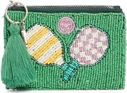 Collection XIIX Pickle Ball Beaded Coin Pouch