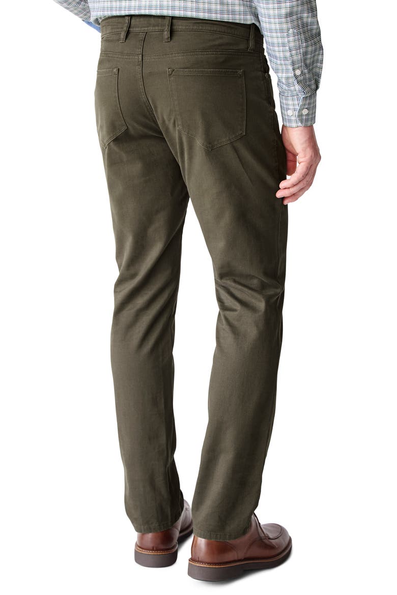 Nolan Five-Pocket Stretch Pima Cotton Pants, Alternate, color, OLIVE