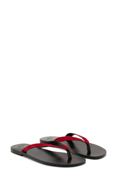Wave Round Toe Thong Sandal