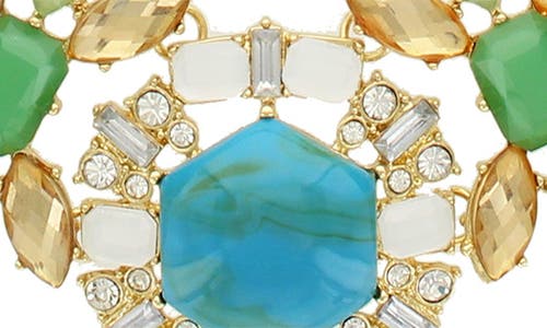 Olivia Welles Spring Fling Frontal Necklace In Multi