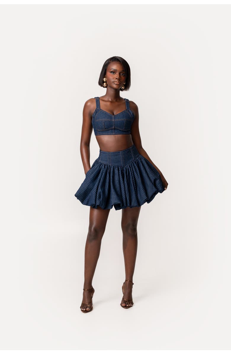 OFUURE Serena Crop Top, Main, color, Denim