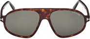 TOM FORD 58mm Pilot Sunglasses