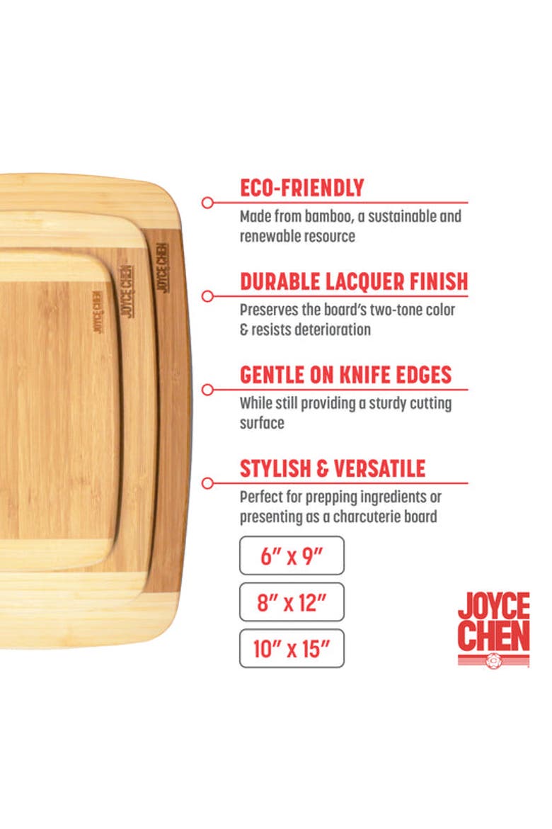 Burnished Cutting Board Set, 3 pack, Alternate, color, Bamboo