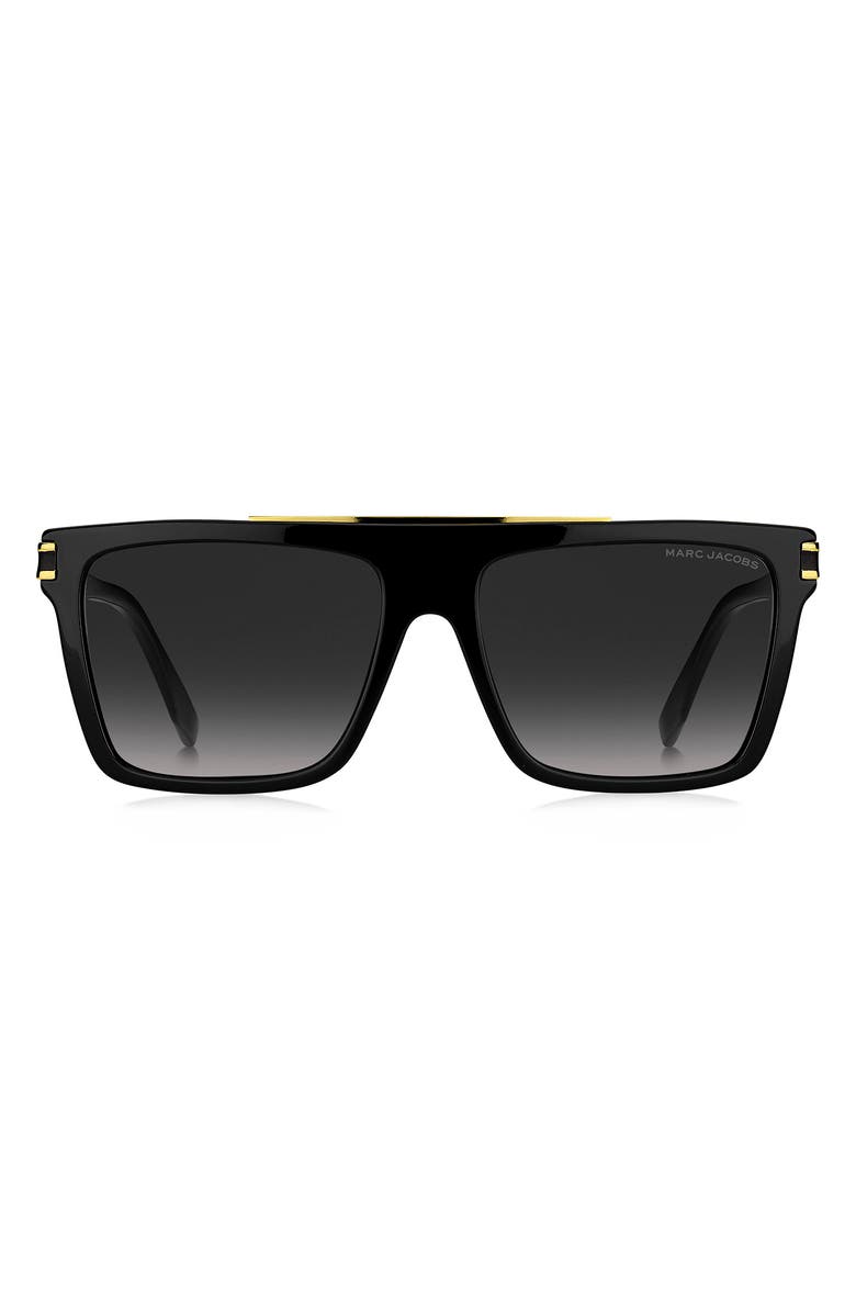Cool65 64mm Gradient Oversize Shield Sunglasses