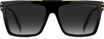 Cool65 64mm Gradient Oversize Shield Sunglasses