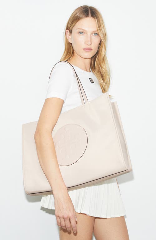 Tory Burch Ella Logo Recycled Nylon Tote Bag In Pink