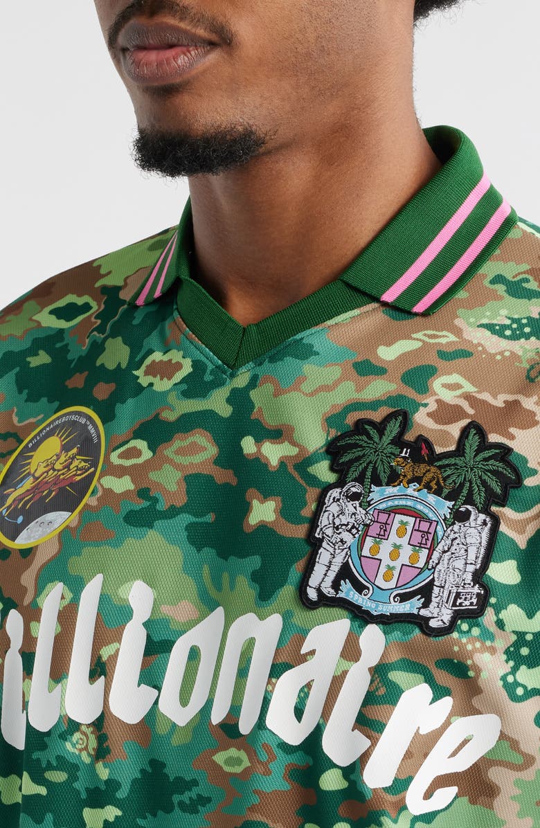 Billionaire Boys Club Galaxy Jersey Johnny Collar Polo, Alternate, color, Eden