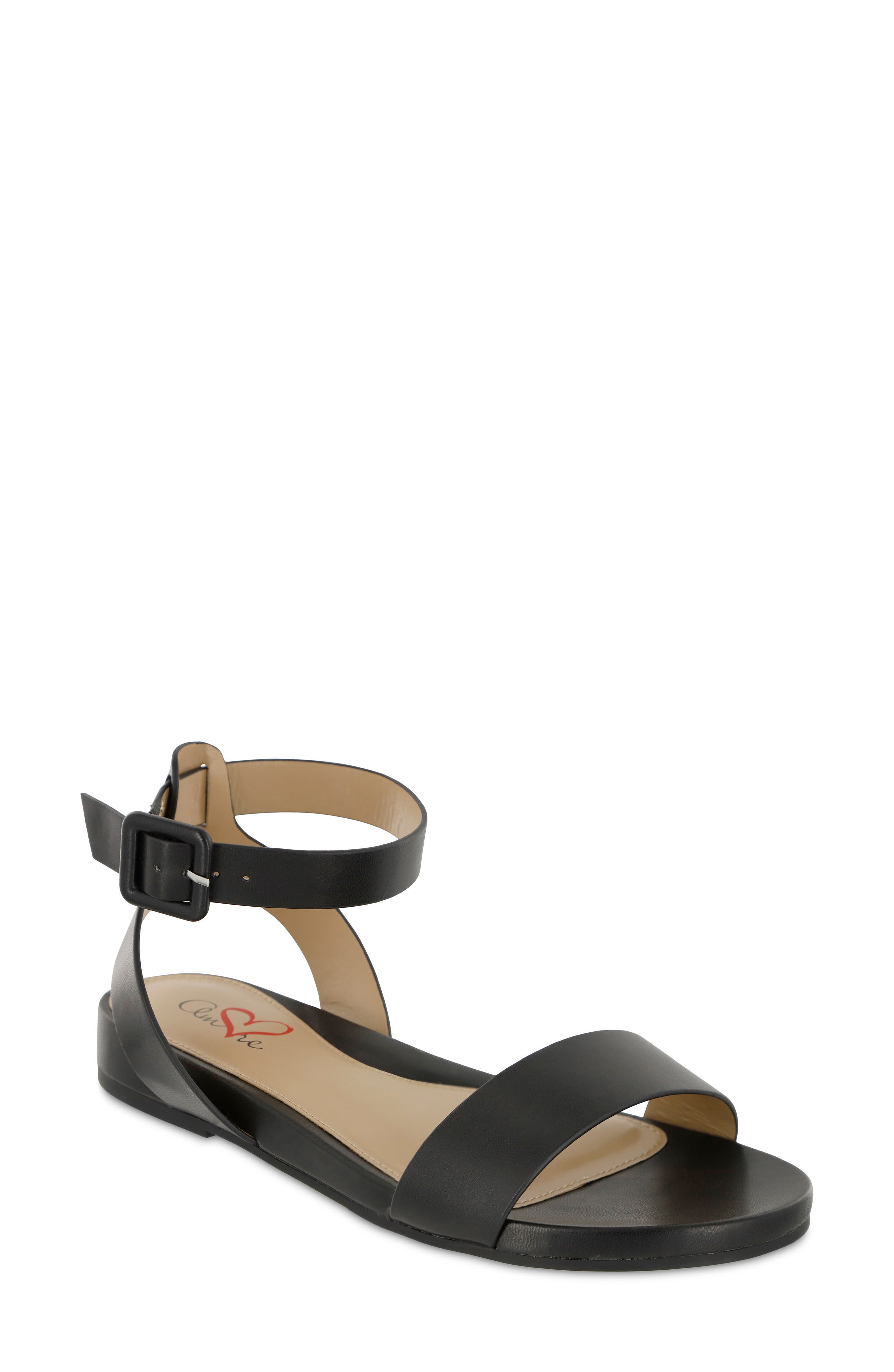MIA AMORE Santy Flat Sandal, Main, color, 