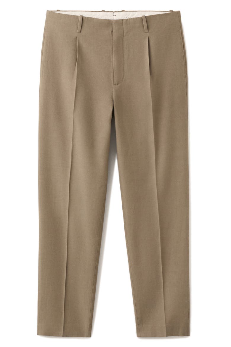 Regular Fit Pleated Pants, Alternate, color, KHAKI