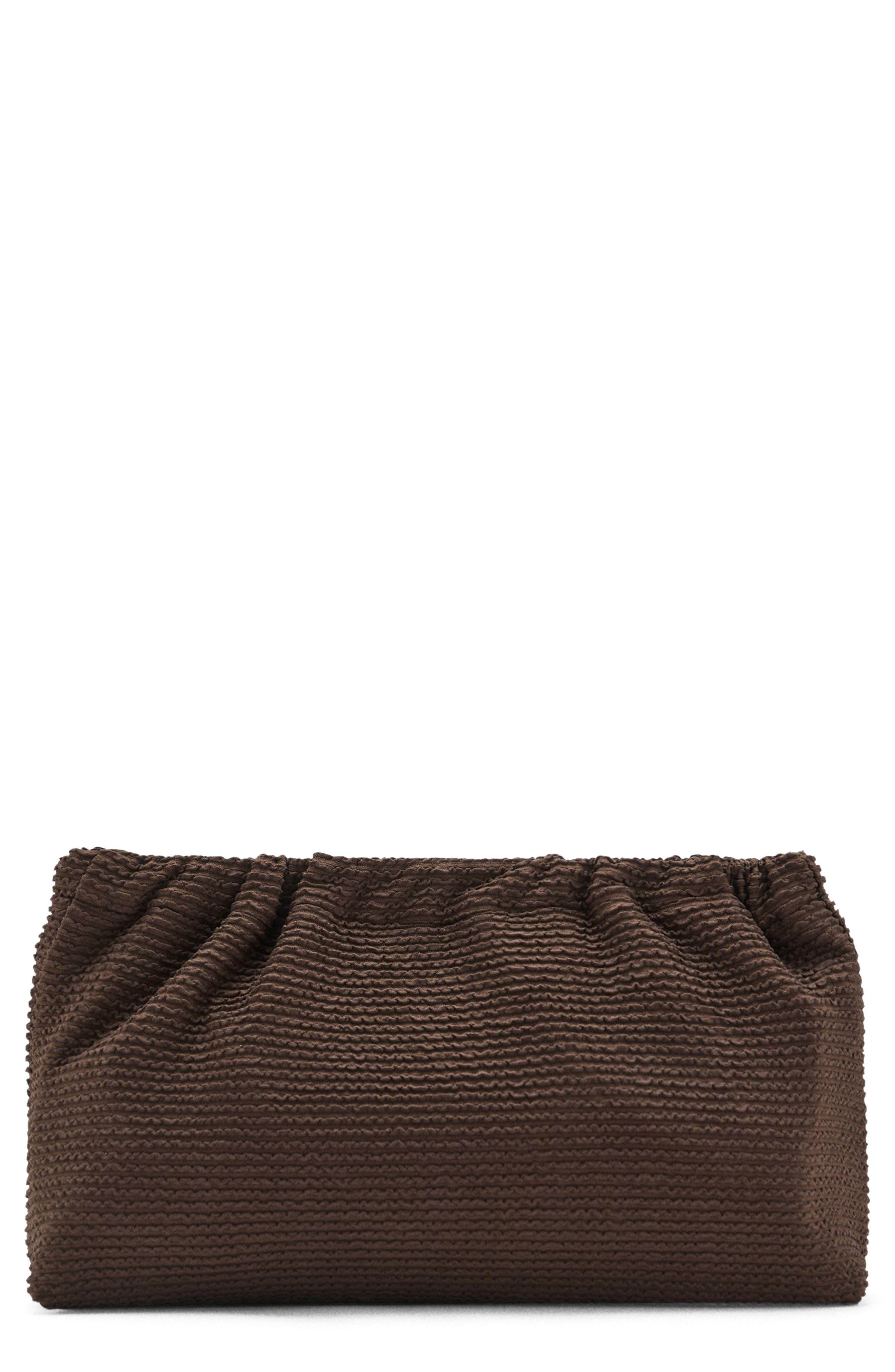 MANGO Textured Cosmetics Bag, Main, color, 