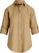 Lauren Ralph Lauren Relaxed Fit Linen Button-Up Shirt