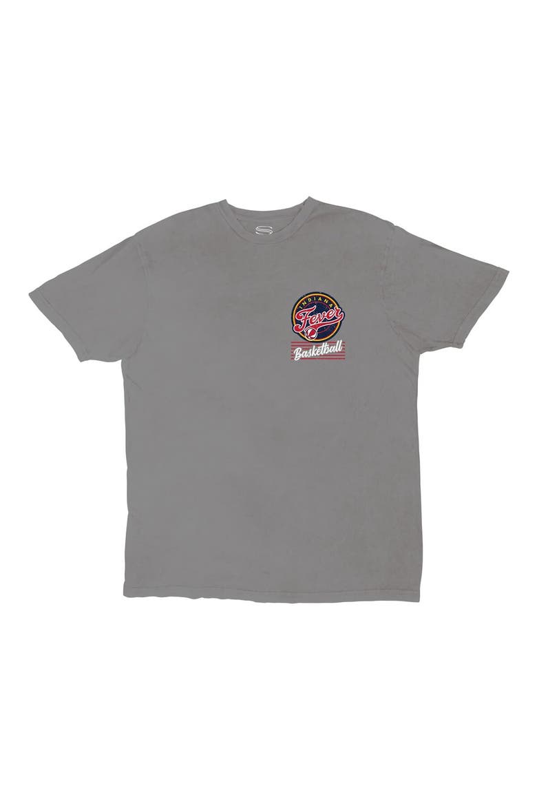 Unisex Stadium Essentials Platinum Indiana Fever Lay Low Vintage Wash Relaxed Fit T-Shirt, Alternate, color, Pewter
