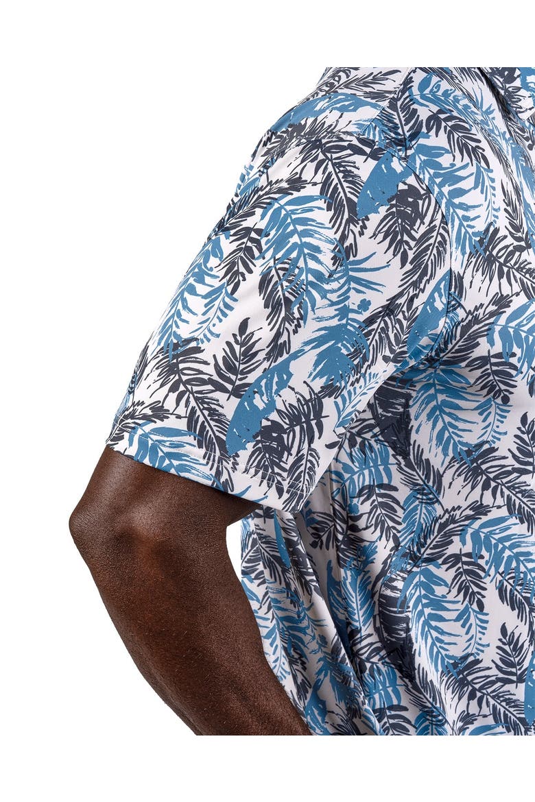 Hidden Clover Polo Vanilla/Moody Blue, Alternate, color, Vanilla