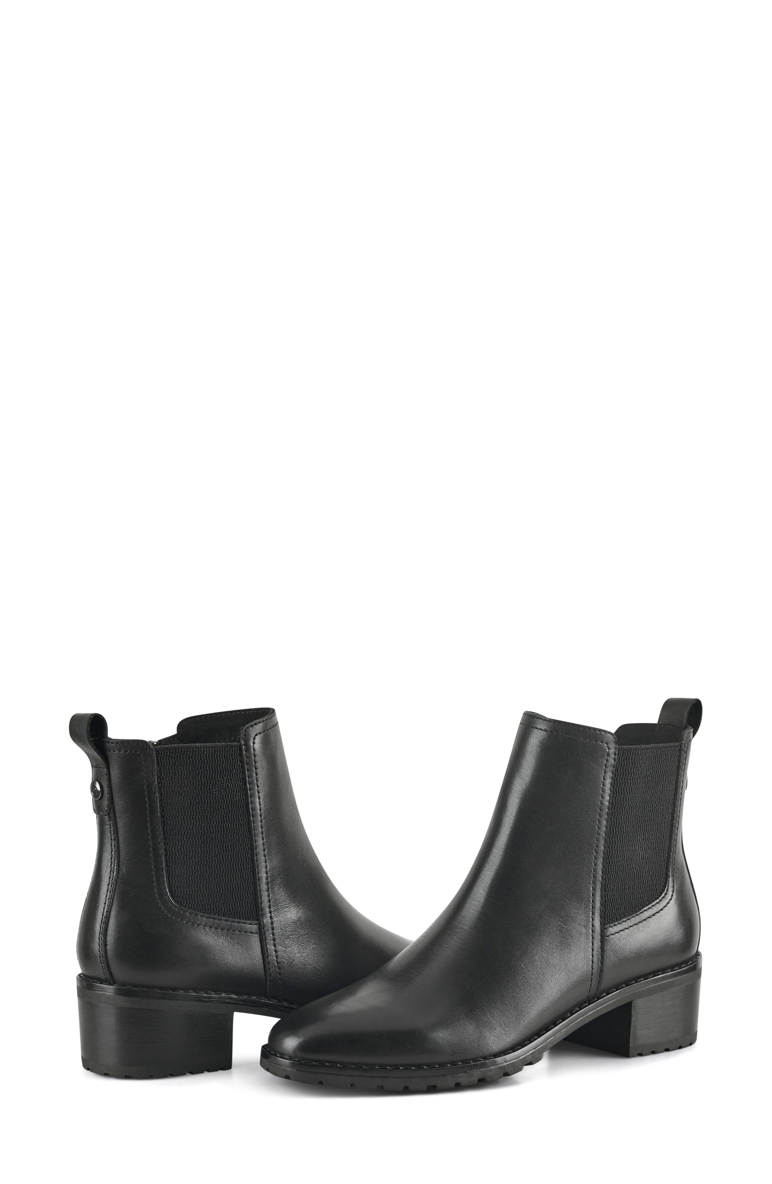 Easy Spirit Sefedra Side Zip Bootie, Alternate, color, Black