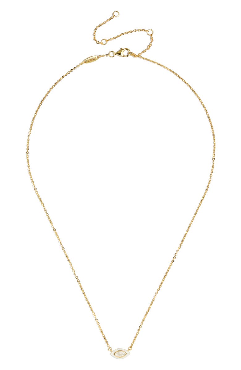 BaubleBar Basirah 18K Gold Vermeil Necklace, Alternate, color, 