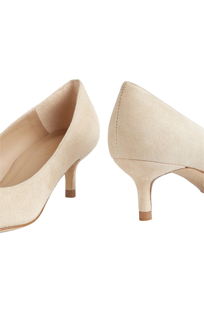 LK Bennett Audrey Pointed Toe Kitten Heel Pump, Alternate, color, Trench