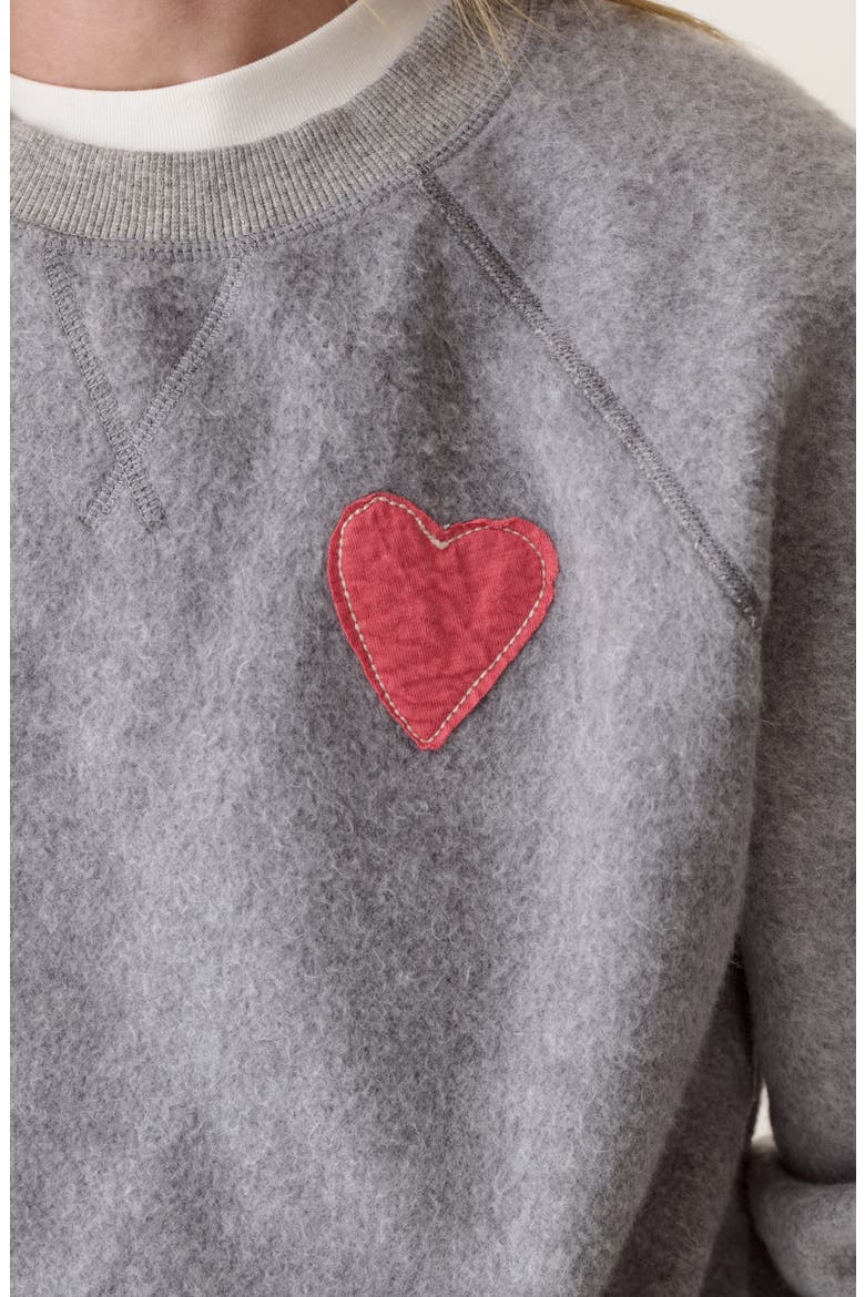 Cloud 9 Fleece Reversible Sweatshirt, Alternate, color, HEATHER GREY