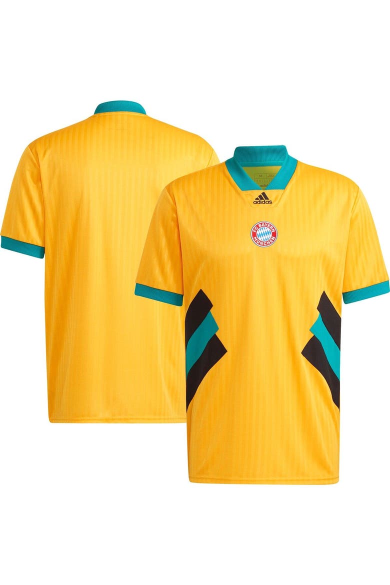 Men's adidas Yellow Bayern Munich Football Icon Jersey, Main, color, Yellow