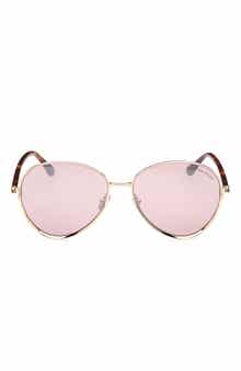 TOM FORD Rio 59mm Pilot Sunglasses