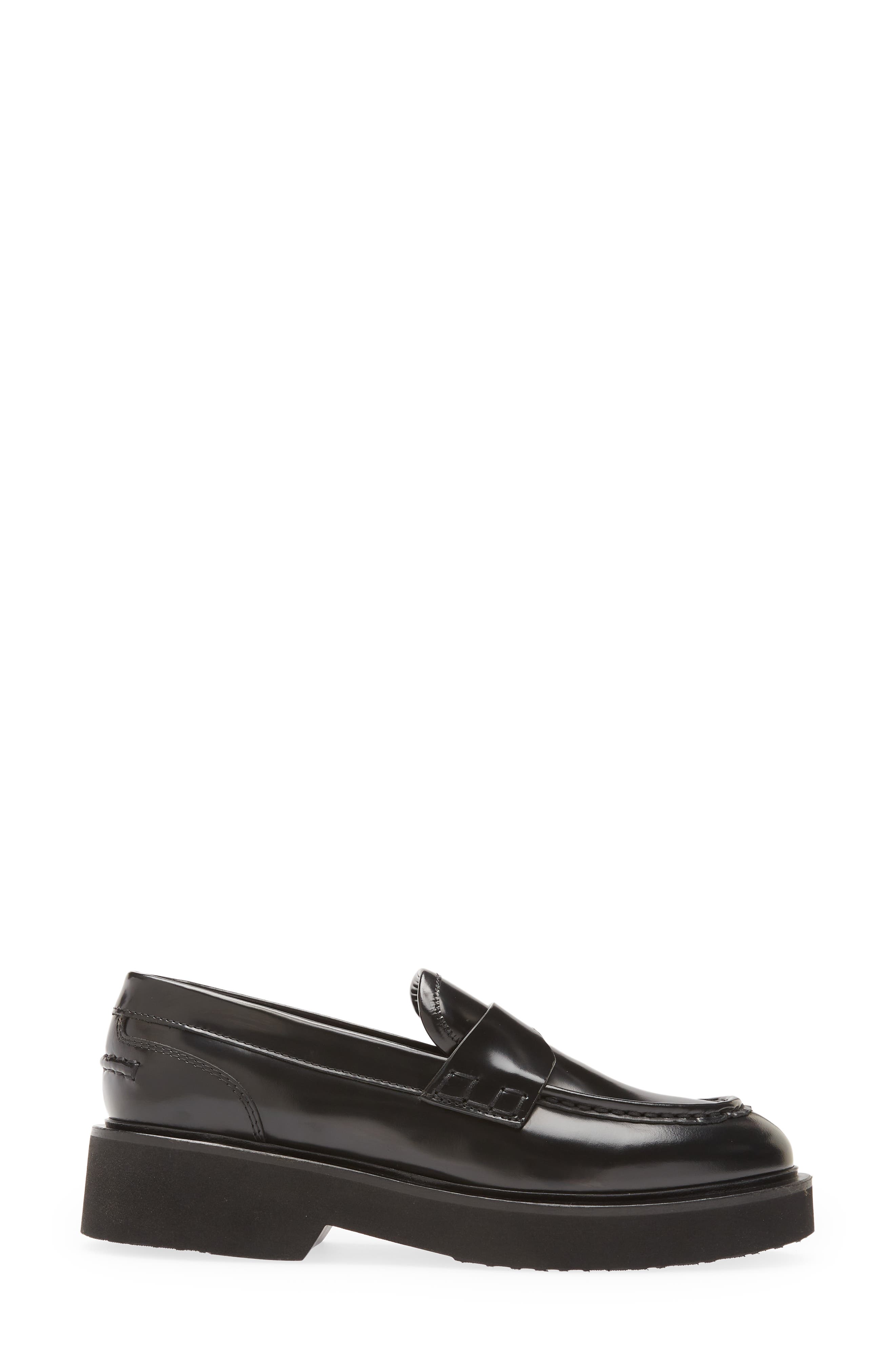 Maura Abrasivato Loafer, Alternate, color, BLACK