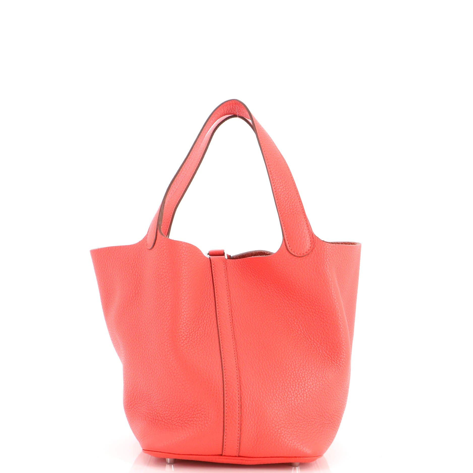 Picotin Lock Bag Clemence MM, Alternate, color, Red