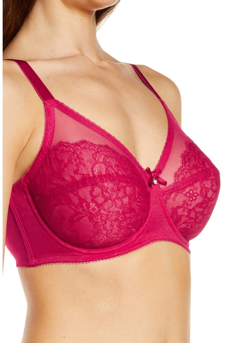 Retro Chic Full Figure Underwire Bra, Alternate, color, PERSIAN RED