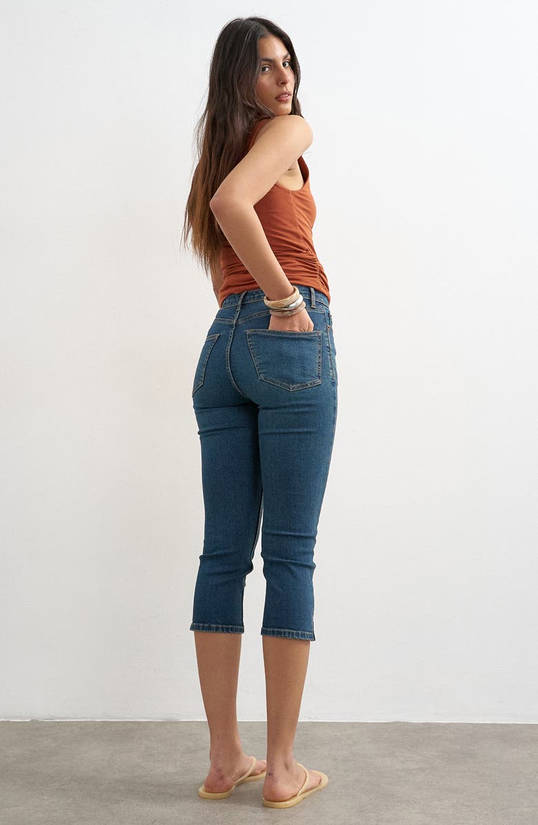 Topshop High Waist Capri Skinny Jeans, Alternate, color,