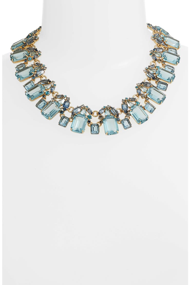 J. Crew Glass Bead Necklace, Alternate, color, SEACOAST BLUE