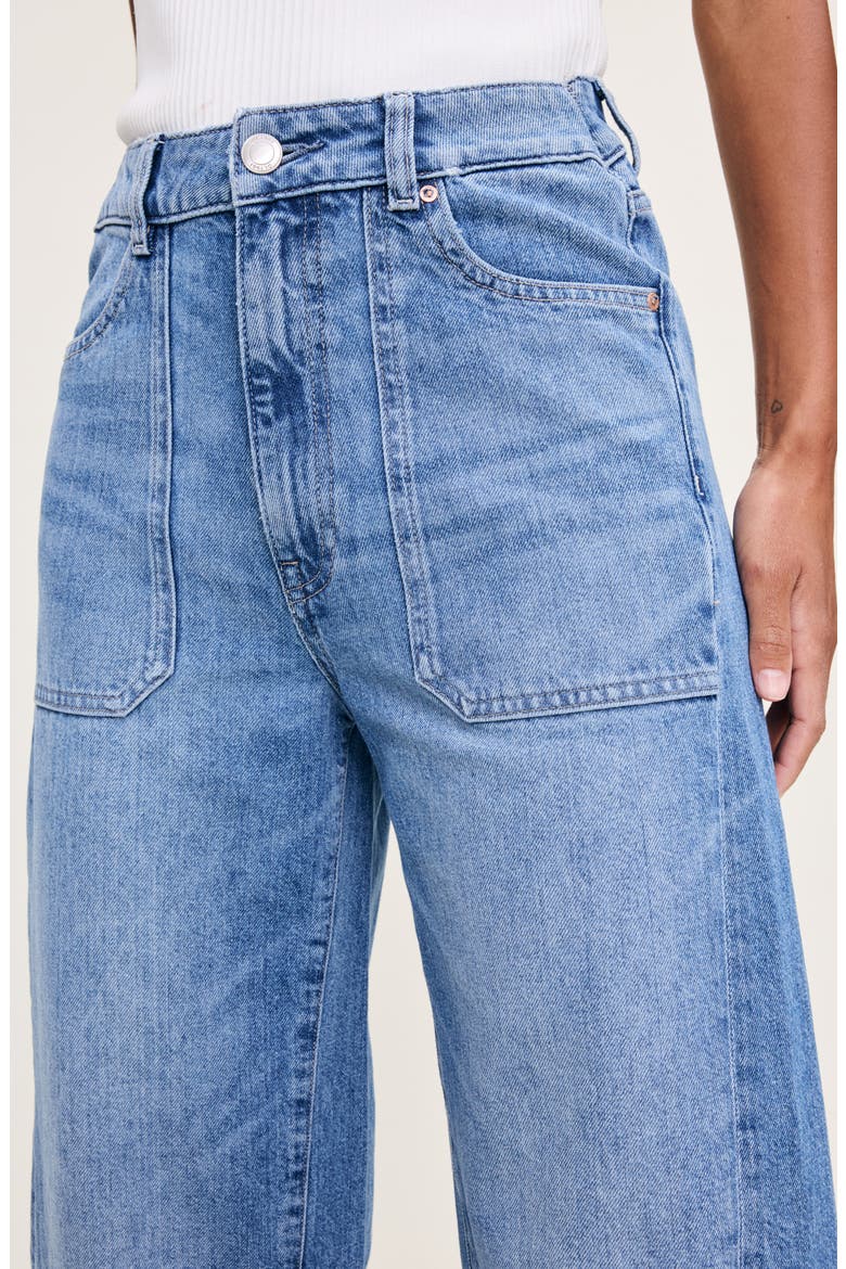 Miro High Waist Ankle Barrel Jeans, Alternate, color, MEADOW LAKE