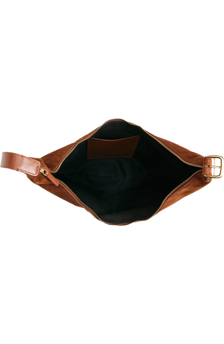 Madewell The Essential Curve Shoulder Bag, Alternate, color, Soft Mahogany