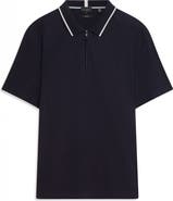 Ted Baker Cophen Stretch Cotton Zip Polo