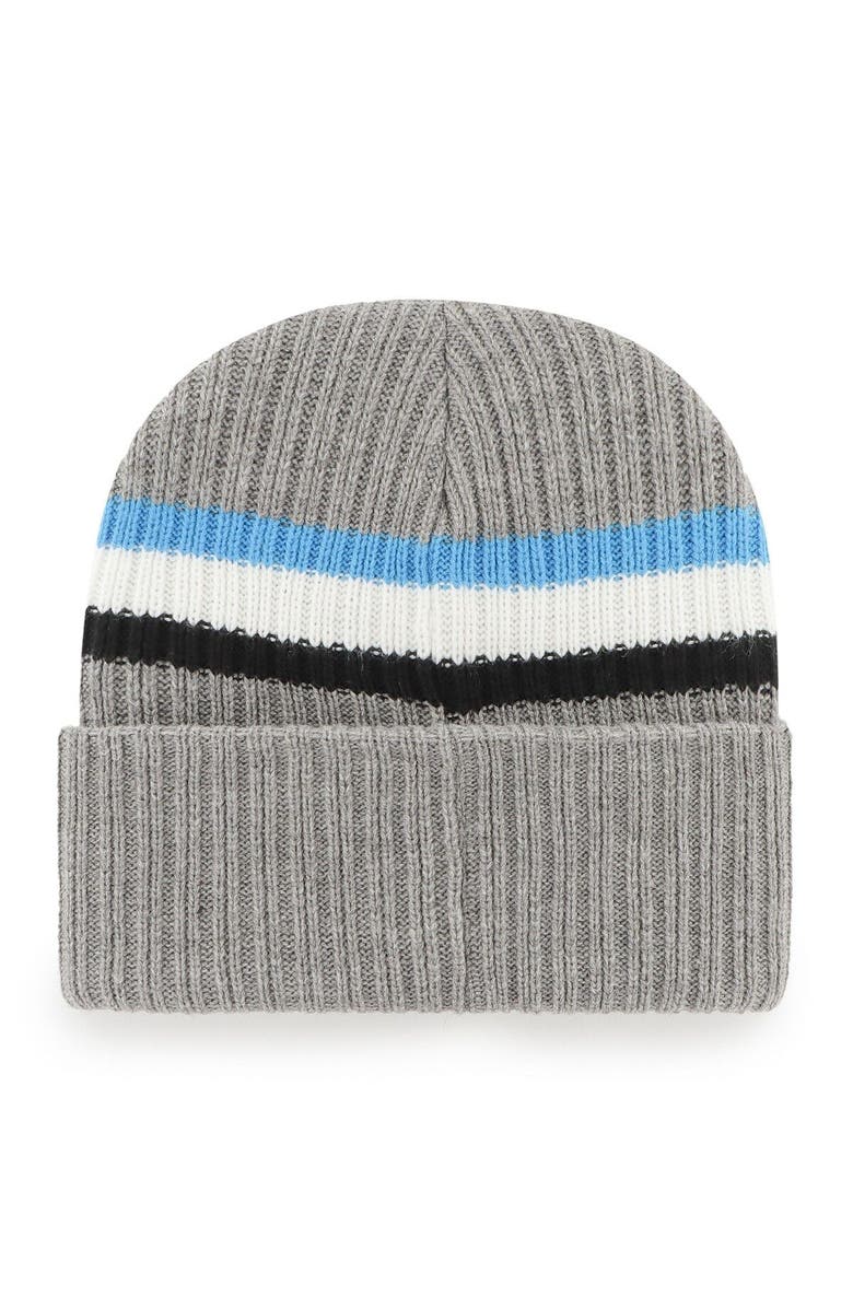 '47 Men's '47  Gray Carolina Panthers Highline Cuffed Knit Hat, Alternate, color, 
