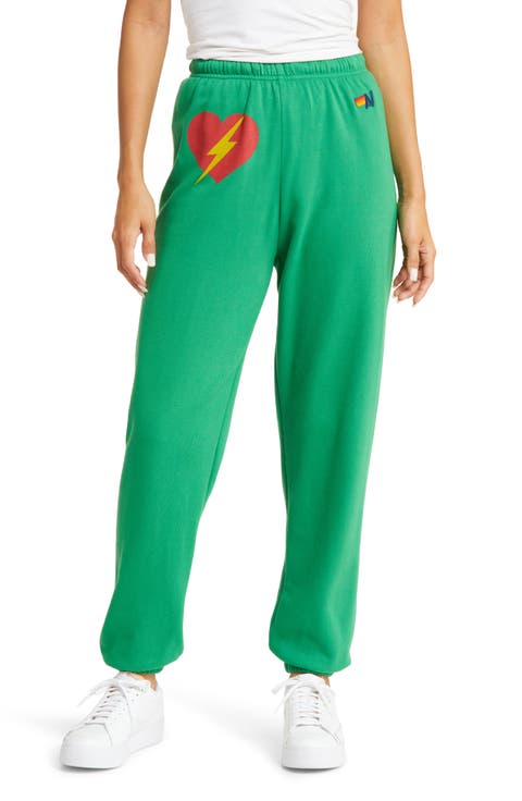 Bolt Heart Cotton Blend Joggers