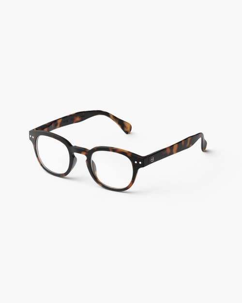 Izipizi #c 49mm Square Reading Glasses In Brown