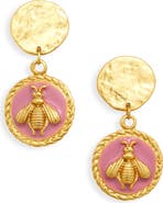 Karine Sultan Bee Dangle Clip-On Earrings