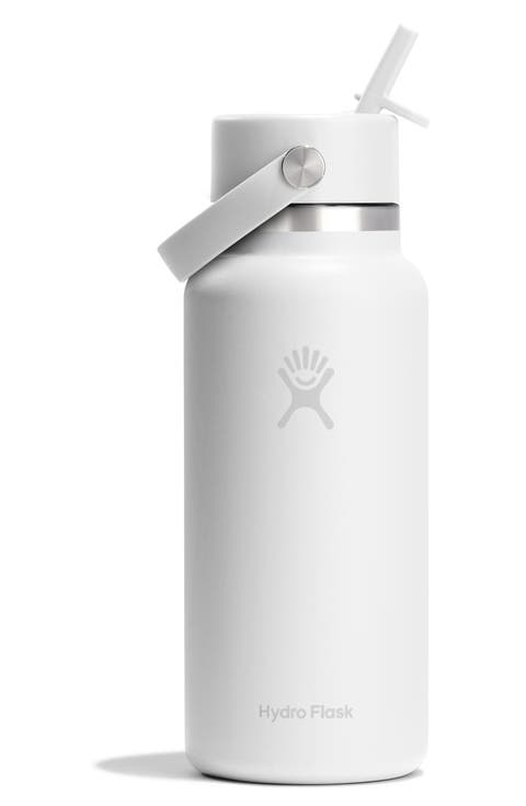 32-Ounce Wide Mouth Flex Straw Cap Water Bottle