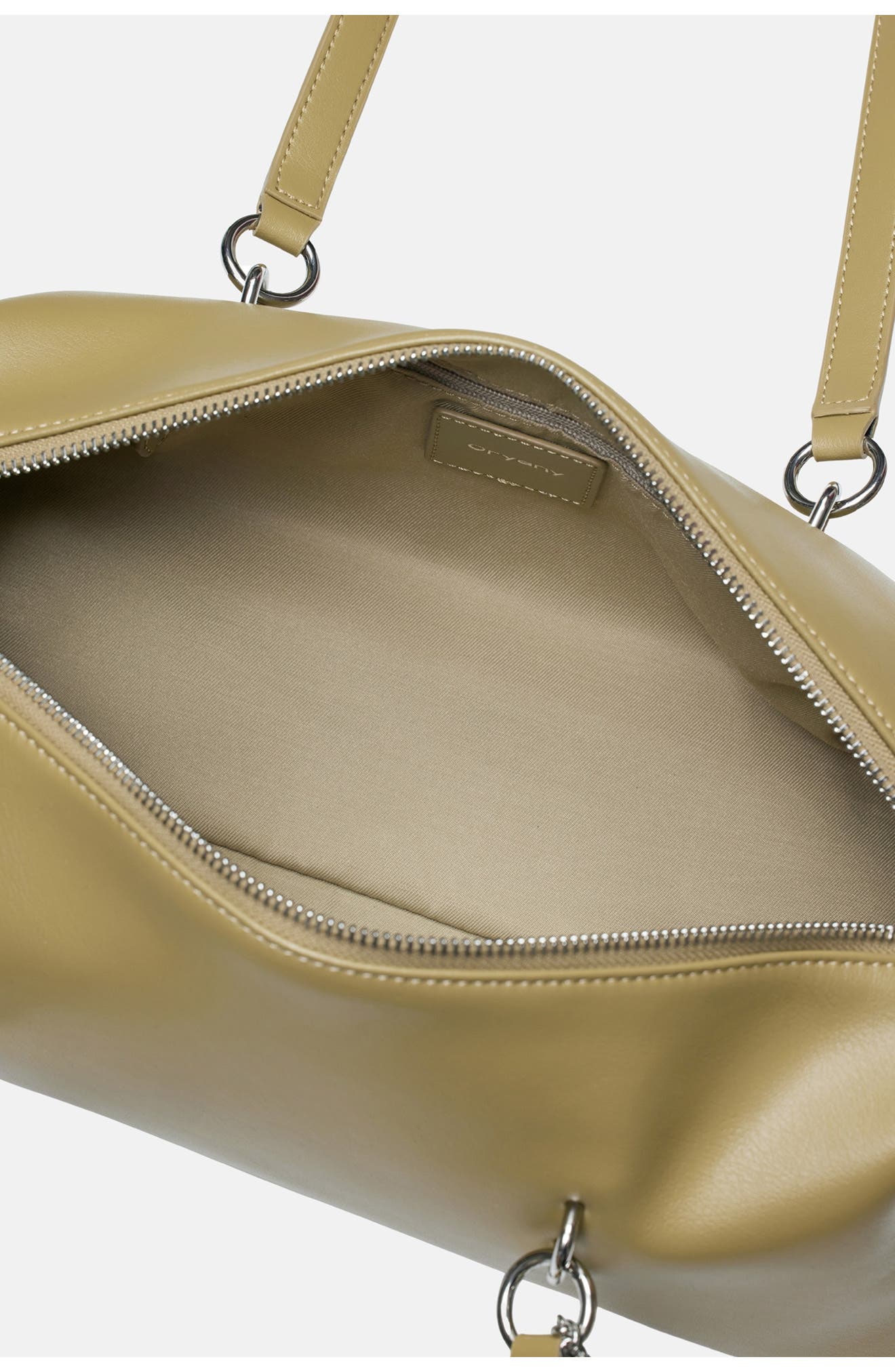 Martin Leather Shoulder Bag, Alternate, color, LEMONGRASS