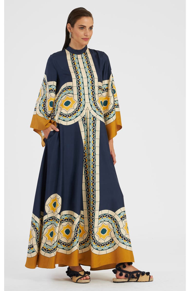 La DoubleJ Magnifico Dress, Main, color, Mudejar Placée Blue