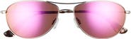 Maui Jim Baby Beach 56mm Mirrored PolarizedPlus2® Aviator Sunglasses