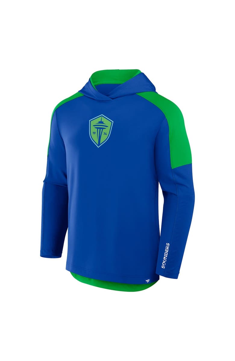 FANATICS Men's Fanatics Royal Seattle Sounders FC Red Card Transitional Pullover Hoodie, Alternate, color, Blue